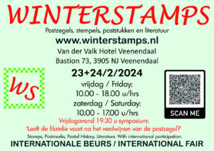 WINTERSTAMPS 2024. Handelaren en verenigingen kunnen zich nu aanmelden. Application forms uploaded