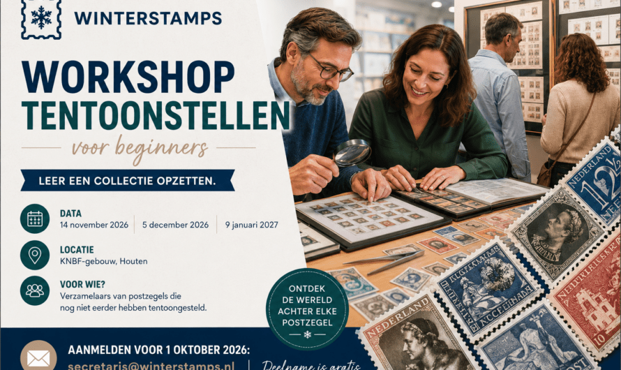 Nieuwe workshop tentoonstellen: nu aanmelden!